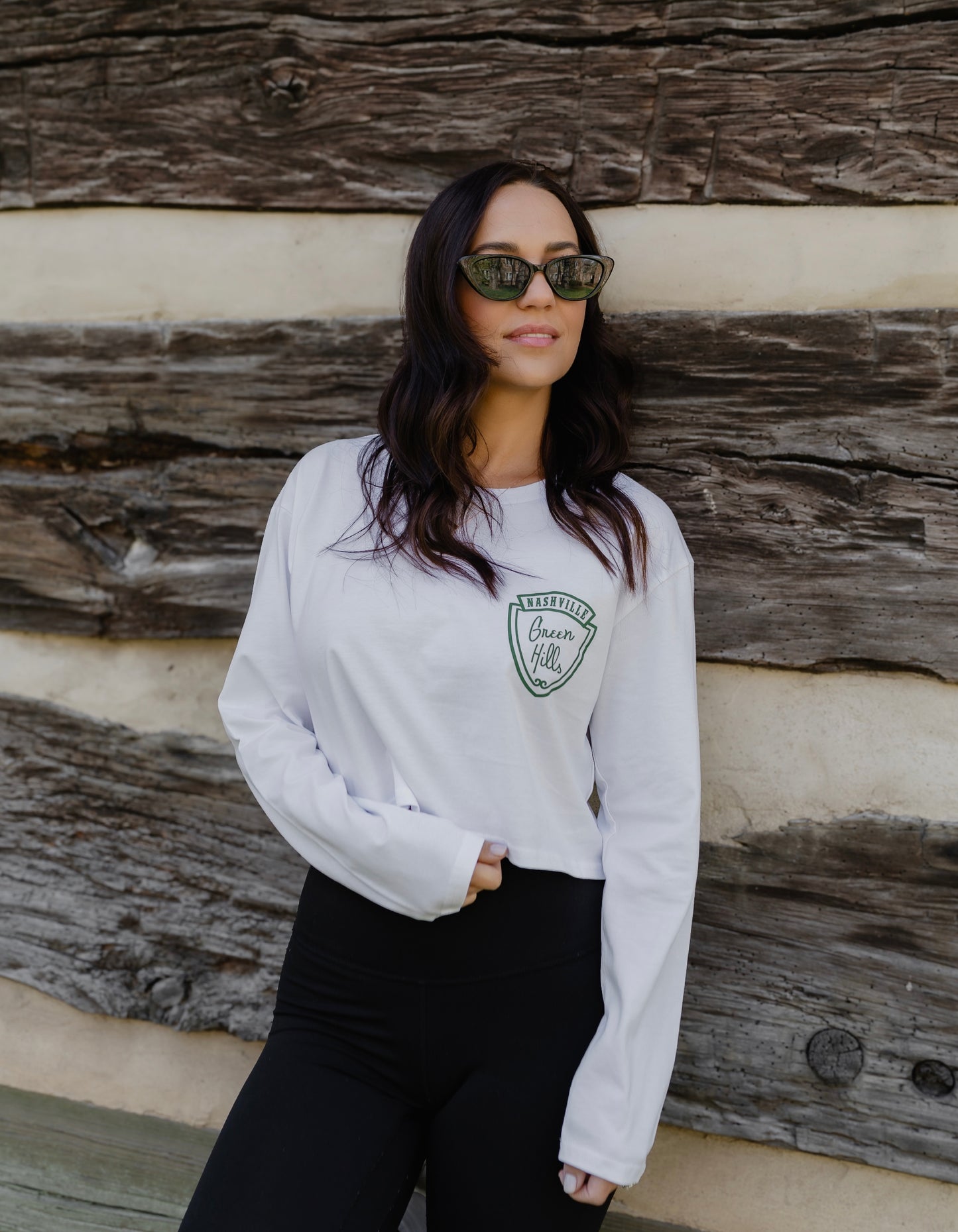 Green Hills Crop Long Sleeve