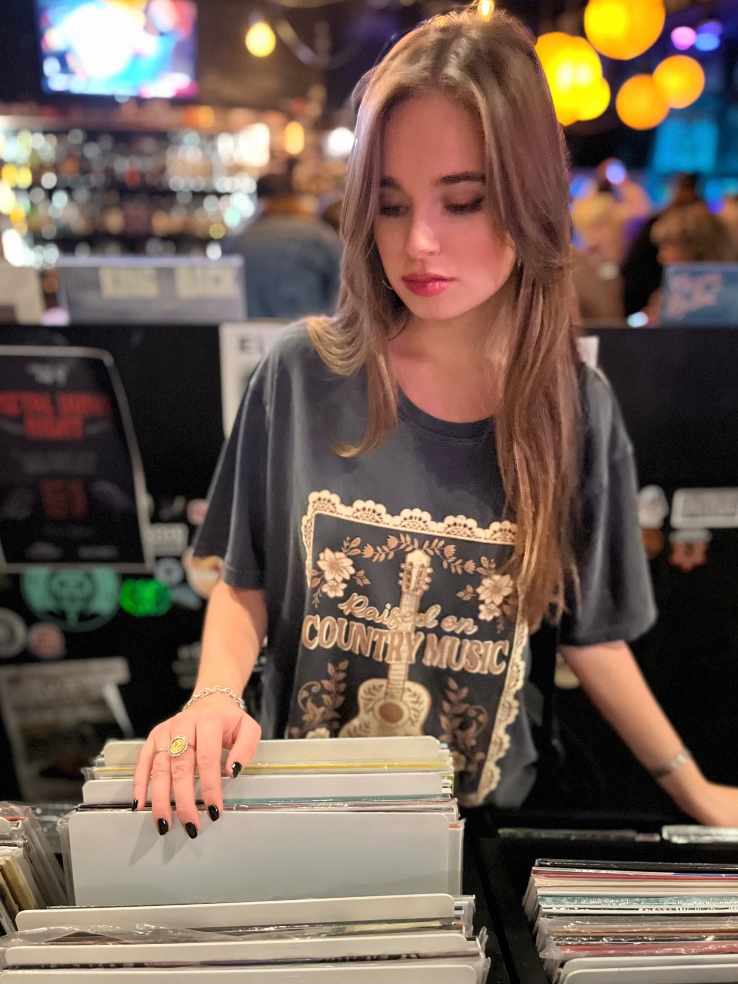 Raised on Country- Vintage Wash Loose Fit Tee