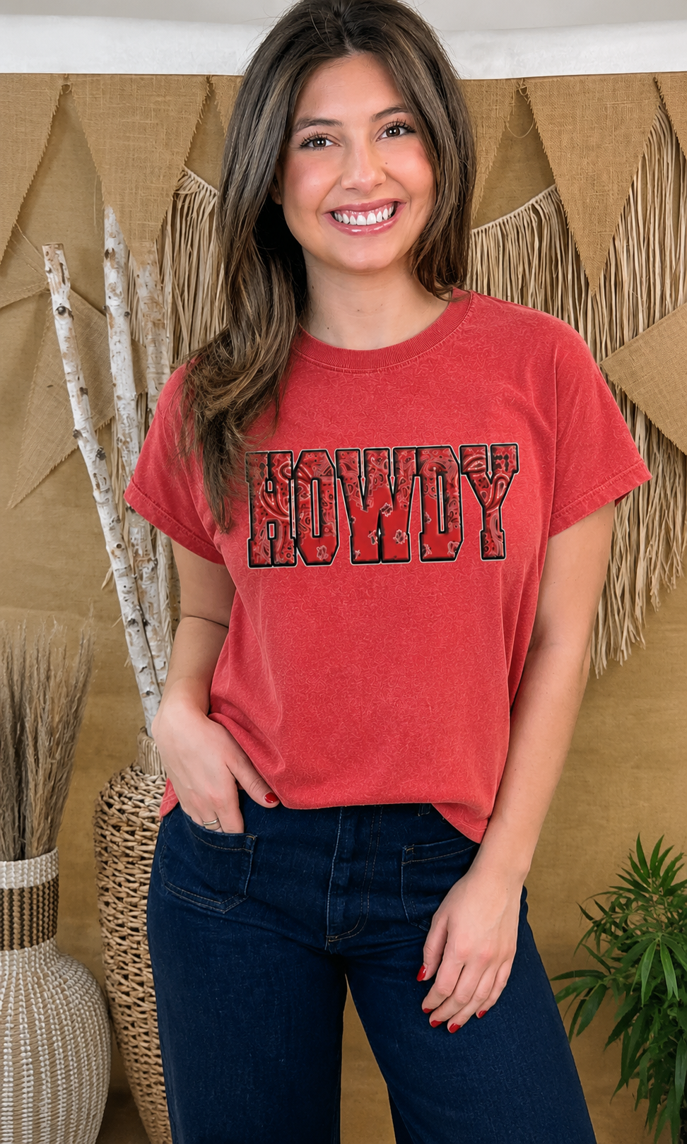Howdy Bandanna Boyfriend Tee