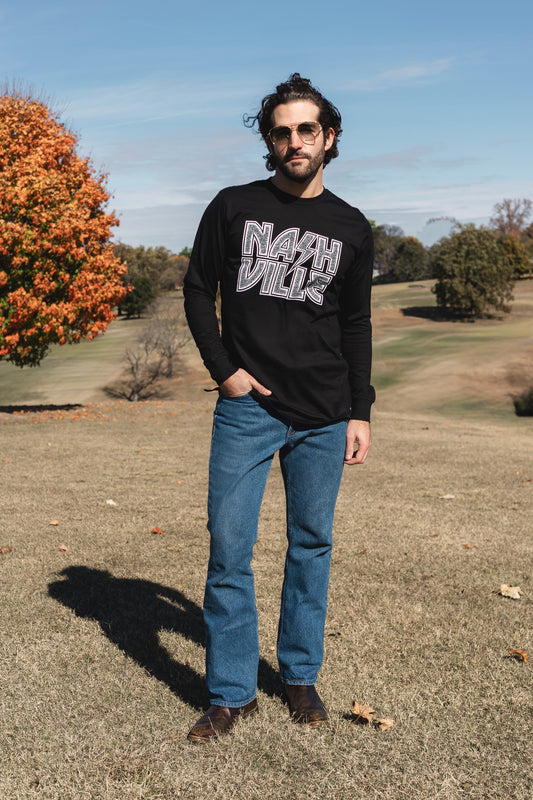 Electric Bolt Men's Long Sleeve Crew Tee