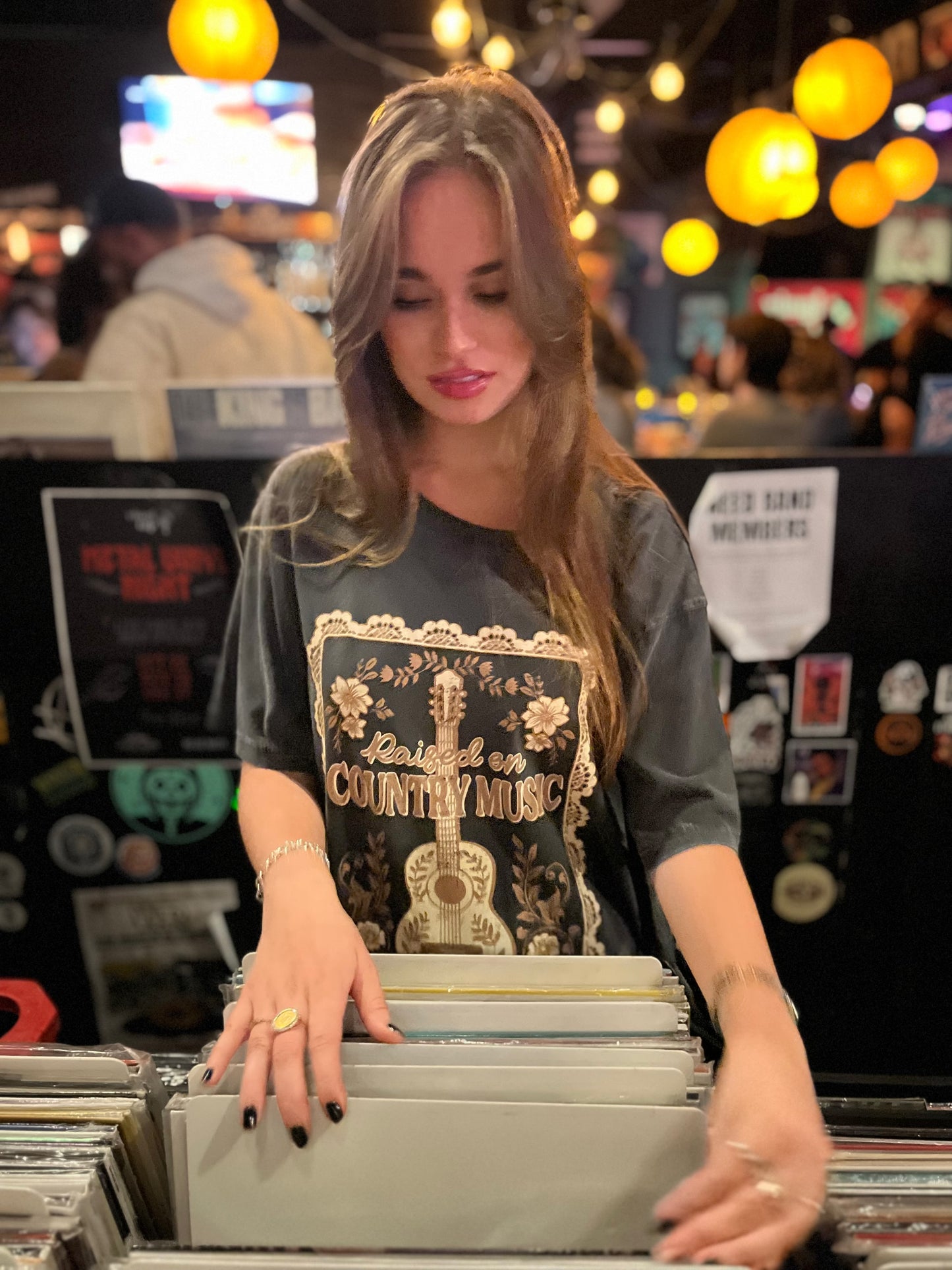 Raised on Country- Vintage Wash Loose Fit Tee