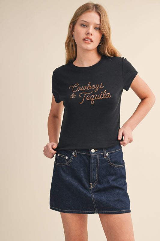 Cowboys and Tequila Baby Tee
