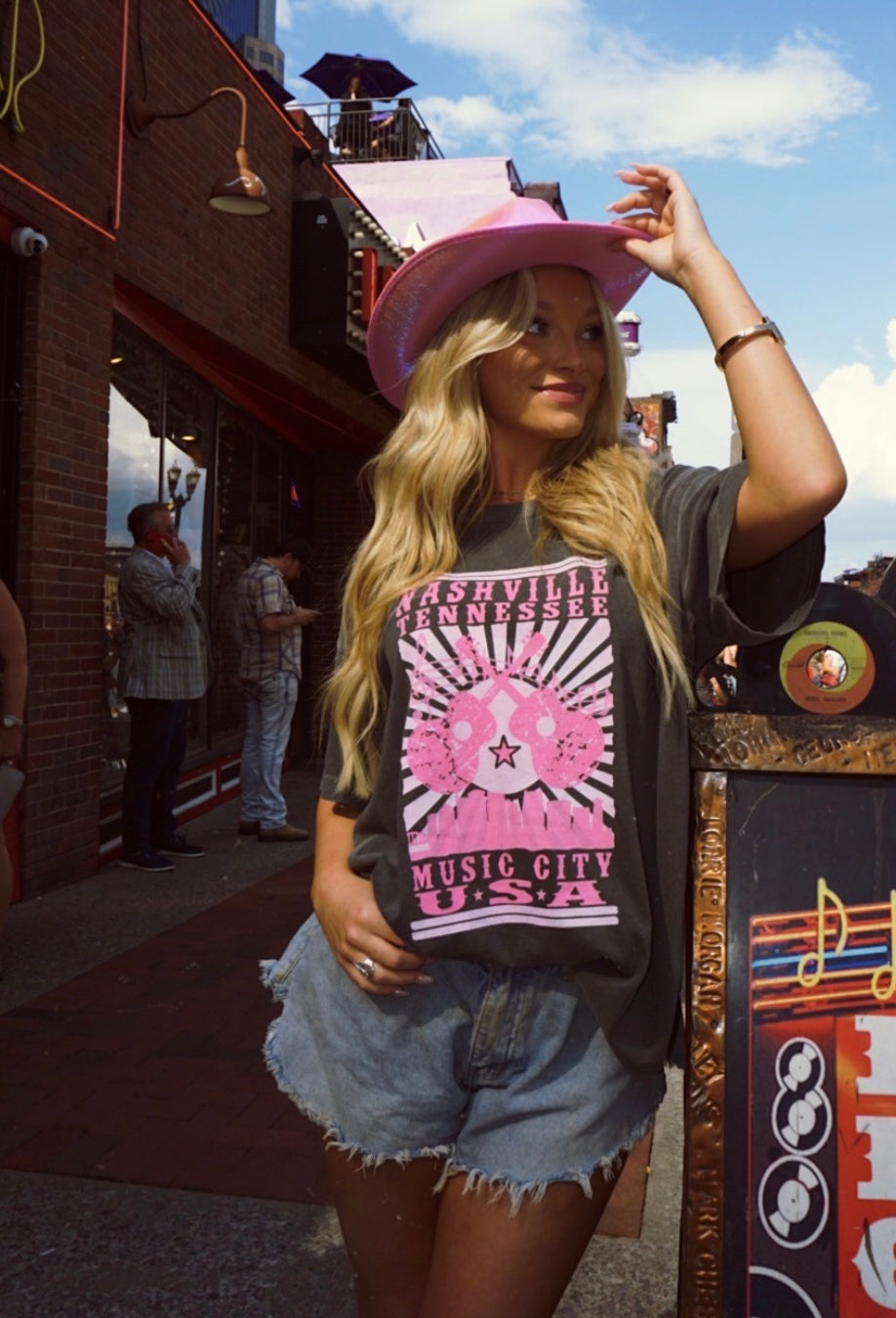 Nashville USA Pigment Oversized Tee Shirt